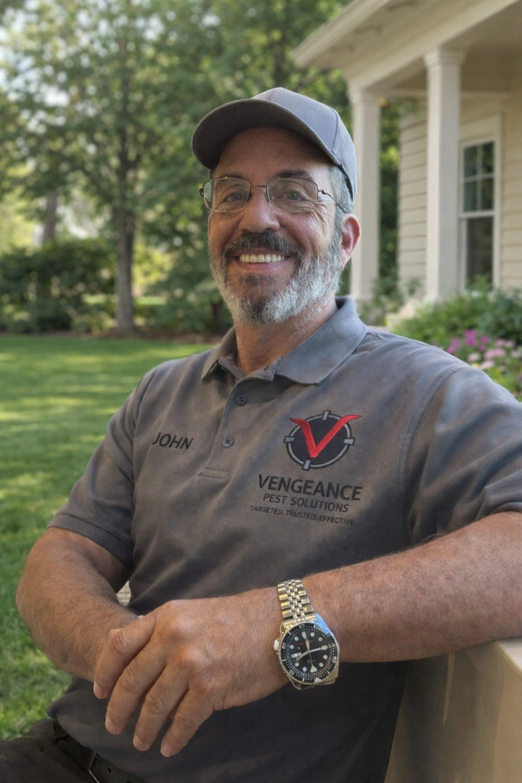 Professional pest control technician providing residential service in Coastal Georgia